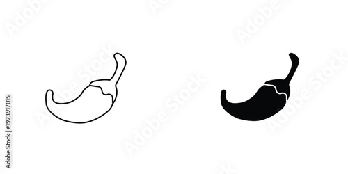 Chilli icon graphic design vector symbols. Best for Graphics