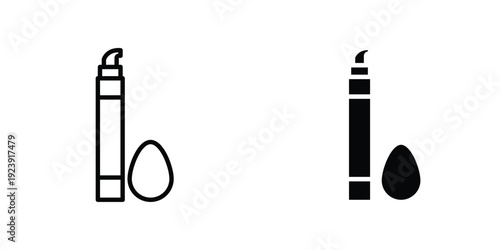 Concealer icon graphic design vector symbols. Best for Graphics