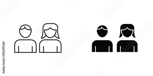 Couple icon graphic design vector symbols. Best for Graphics