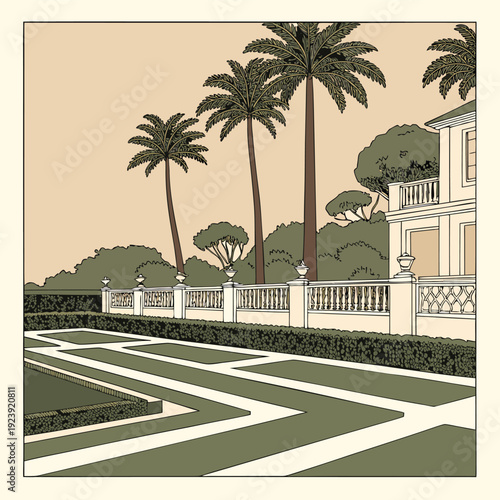 palm trees in dubai united arab emirates