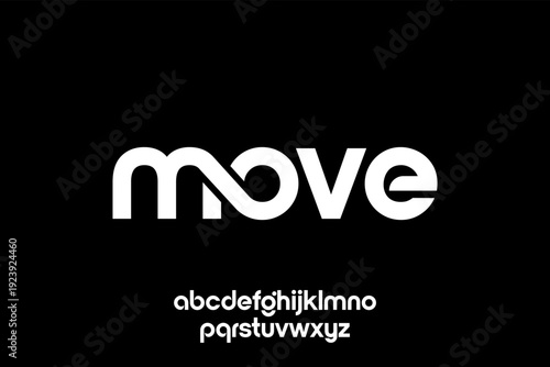 Modern Typography Design Featuring the Word Move.