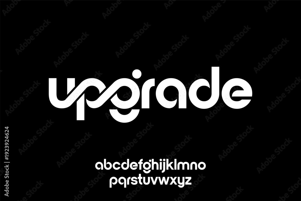 Obraz premium Modern Typography Design Featuring the Word Upgrade.
