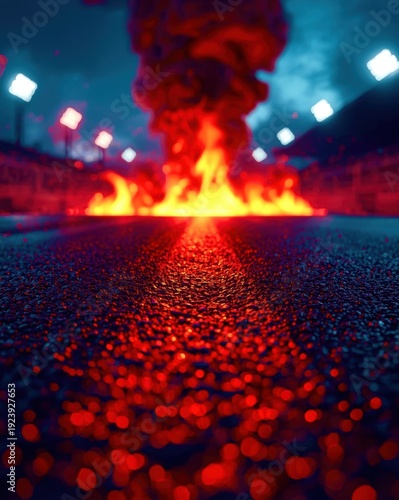 Wallpaper Mural A fire is burning on a street Torontodigital.ca