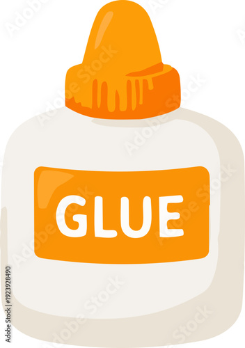 접착제,사무용품,주황,화이트,간단한,글루,풀,학용품,학교,학생,교실,준비물,만들기