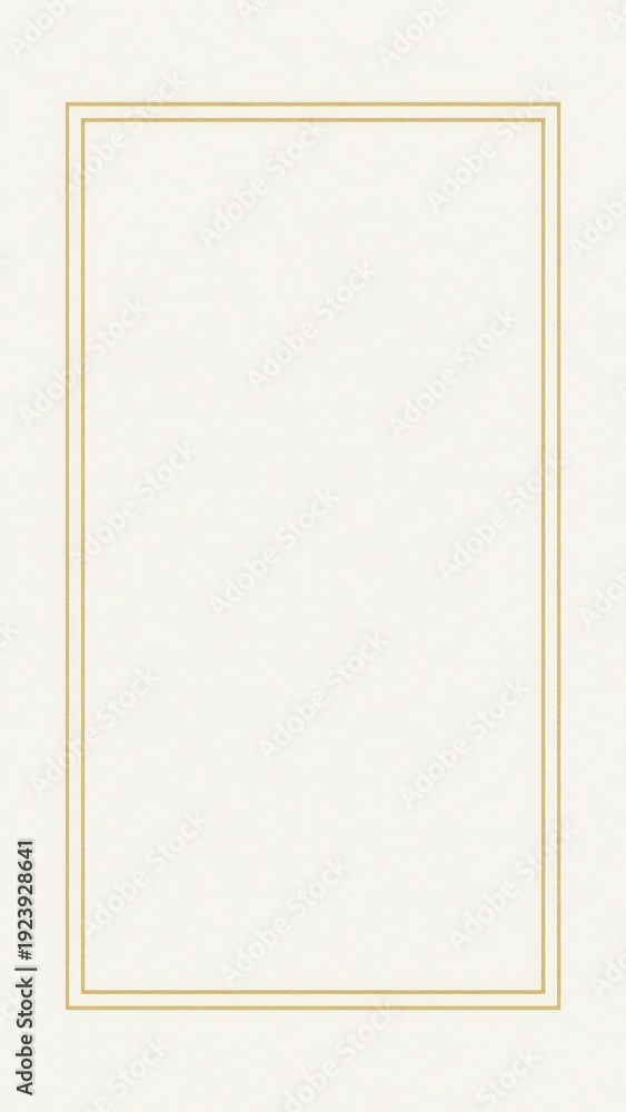Obraz premium Elegant minimalistic gold border mobile wallpaper