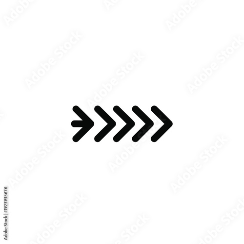 Black right pointing arrows on white background