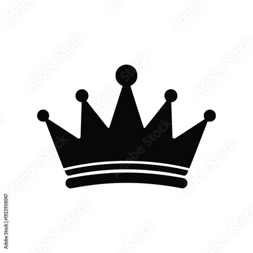 Black crown symbol royalty king