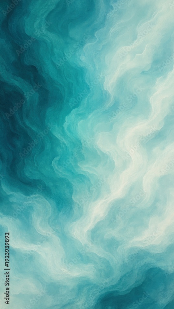 Obraz premium Abstract ocean-inspired swirling waves