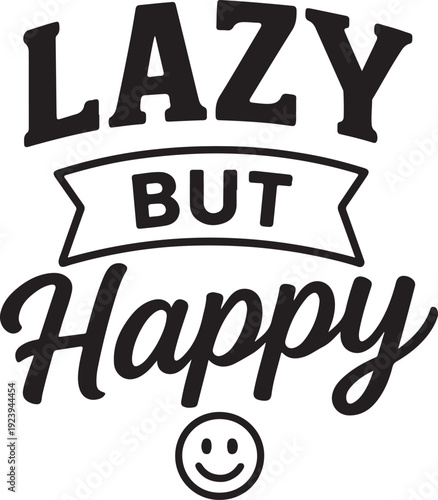 A playful design showcasing a laid-back and cheerful attitude with a smiley face.
