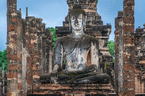 Wallpaper Mural Buddha at historical park ot the town of Sukhotai ,in Thailand Torontodigital.ca