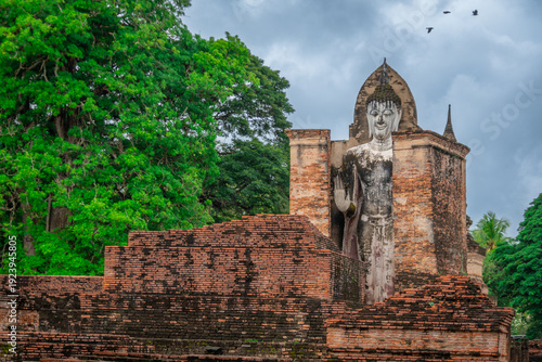 Wallpaper Mural Buddha at historical park ot the town of Sukhotai ,in Thailand Torontodigital.ca