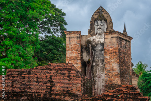 Wallpaper Mural Buddha at historical park ot the town of Sukhotai ,in Thailand Torontodigital.ca