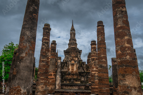 Wallpaper Mural Buddha at historical park ot the town of Sukhotai ,in Thailand Torontodigital.ca