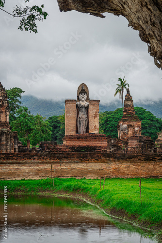 Wallpaper Mural Buddha at historical park ot the town of Sukhotai ,in Thailand Torontodigital.ca