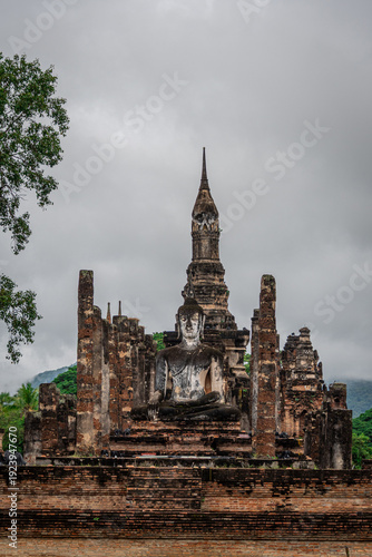 Wallpaper Mural Buddha at historical park ot the town of Sukhotai ,in Thailand Torontodigital.ca