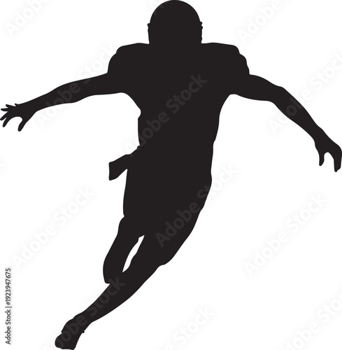 american football player silhouette