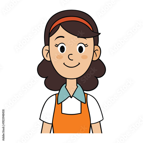 A friendly supermarket cashier girl scans items with a warm smile, helping customers quickly while keeping the checkout smooth and cheerful for everyone.

