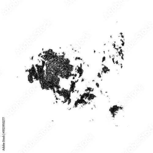 Sketch Aland outline map design