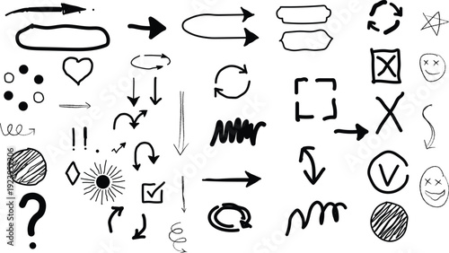 Tha arows a vector sketch on black droing