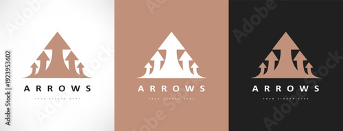 Arrows logo vector. Design illustration.