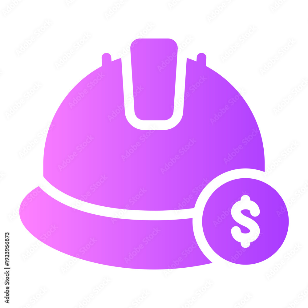 Fototapeta premium money gradient icon
