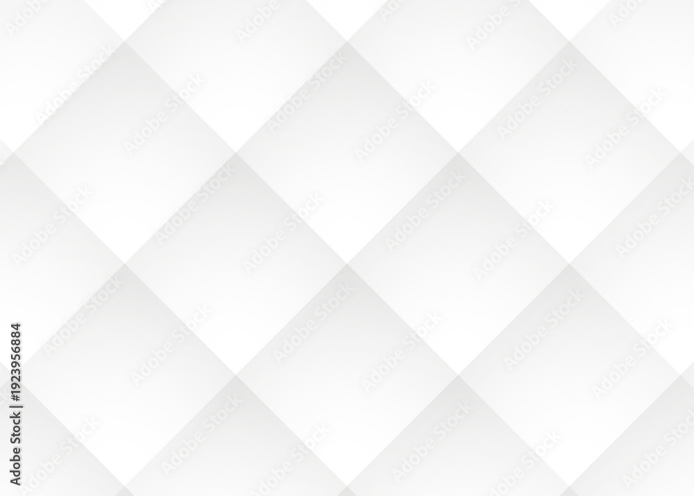 Fototapeta premium Soft White Quilted Diamond Pattern Modern Texture Background