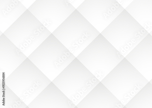 Soft White Quilted Diamond Pattern Modern Texture Background