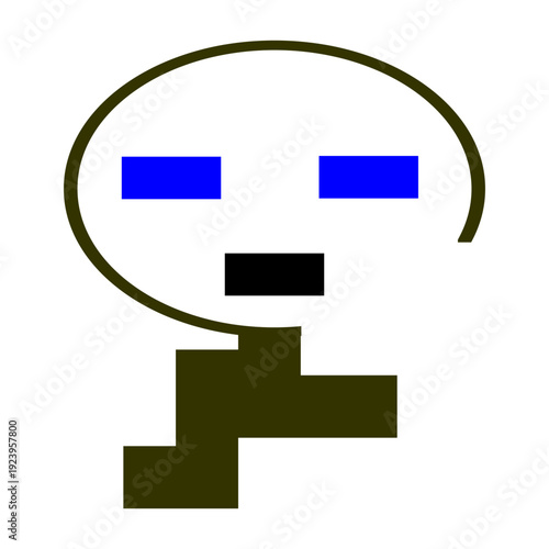 Minimal Pixel Character Icon Design