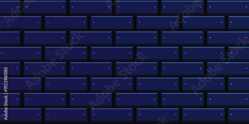 Abstract Metallic Modular Brick Texture for Secure Server Infrastructure and Tech Hardware