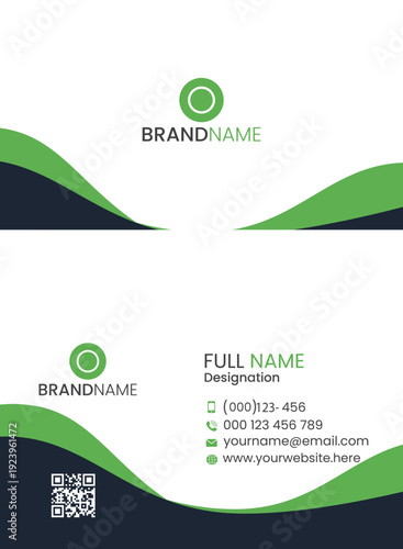 Flat Modern business card template 