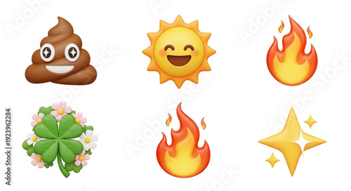 Collection of various emojis representing different concepts and emotions in a vibrant display 1.