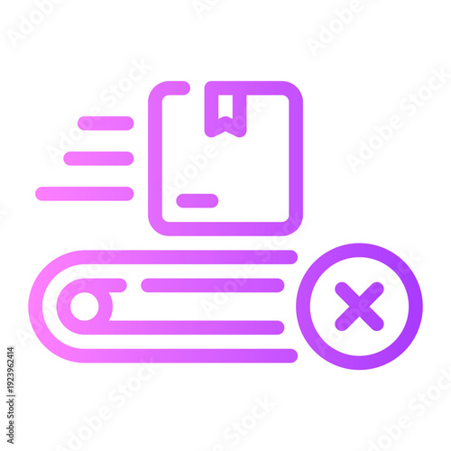 delete gradient icon