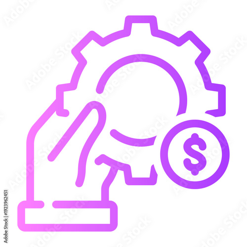 money gradient icon