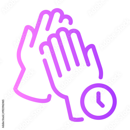 time gradient icon