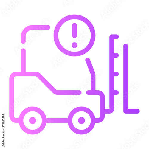 warning gradient icon