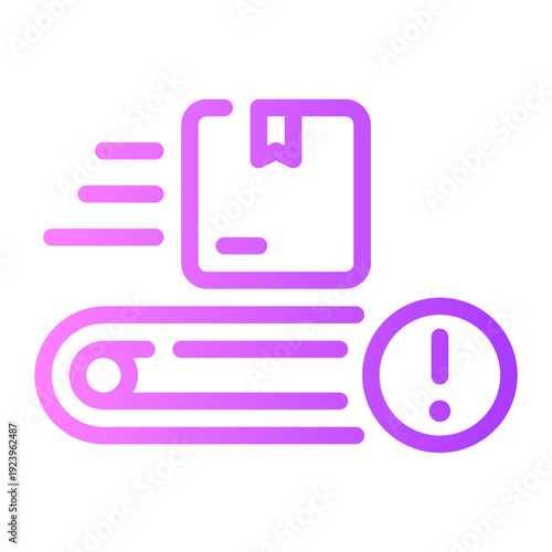 warning gradient icon