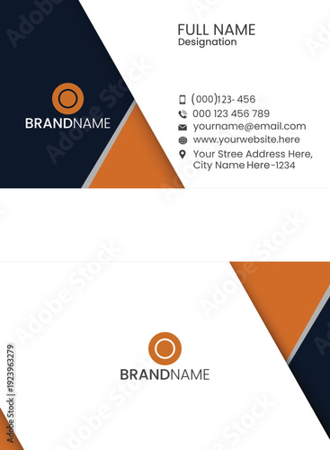 Flat Modern business card template 