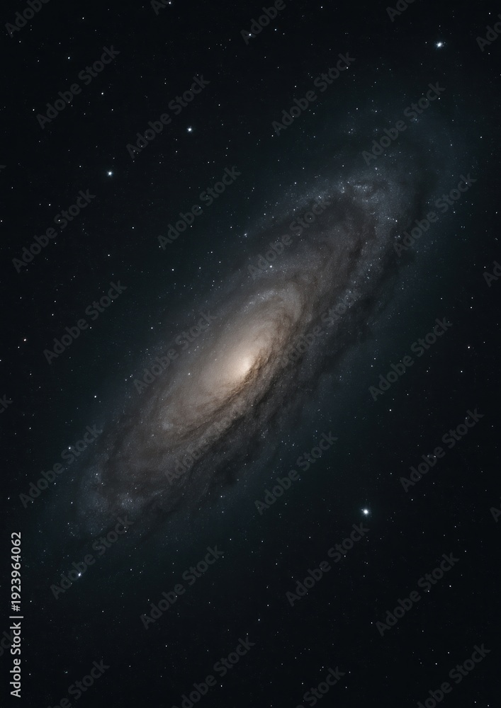 Obraz premium Stunning galaxy spiral view
