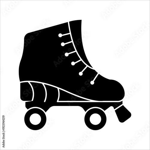 Roller skate line icon symbol. rollerskating element in trendy style. Vector illustration isolated on white background.