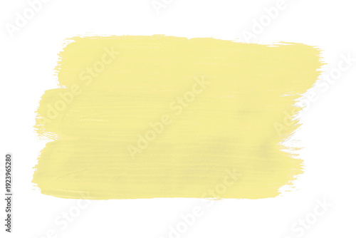 Light yellow watercolor background. Artistic hand paint. Isolated on transparent background.