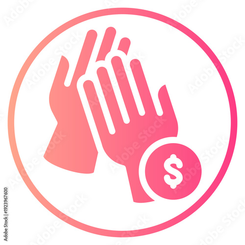 money gradient icon
