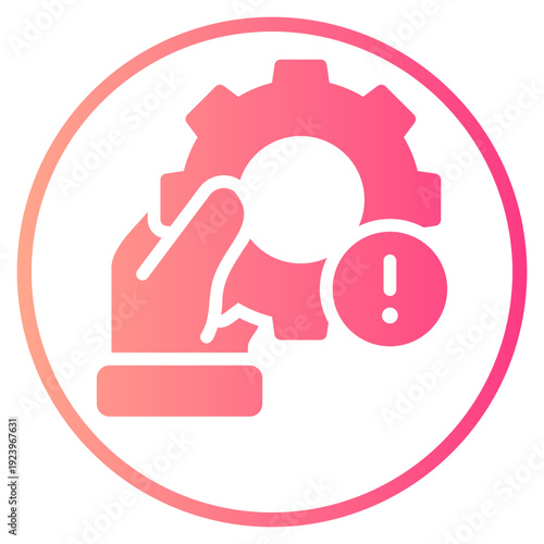 warning gradient icon