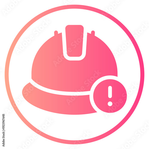 warning gradient icon