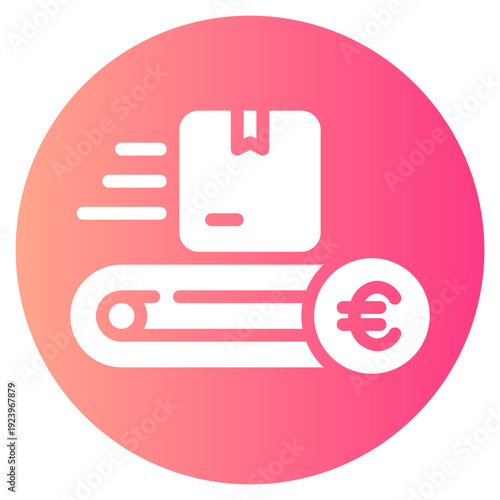 euro gradient icon