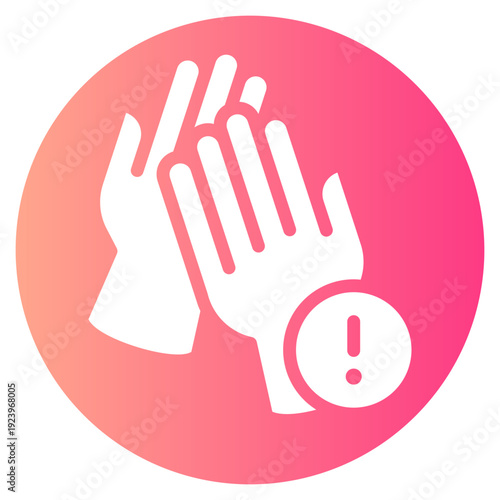 warning gradient icon