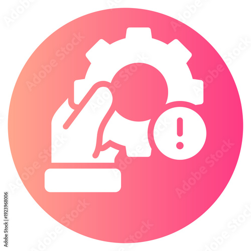 warning gradient icon