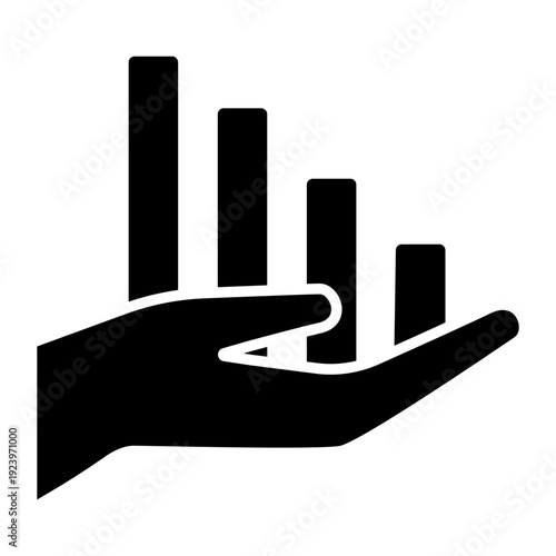 Financial losses vector icon. Revenue decline Illustration sign. Market decline symbol. Economic decline logo.