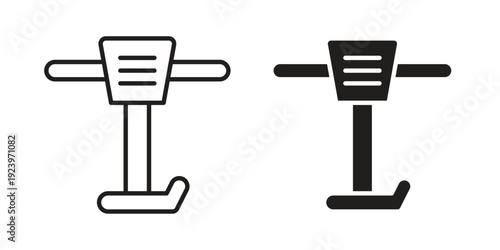 Rammer icons suitable for infographics, websites and print media and interfaces. Line vector icon.