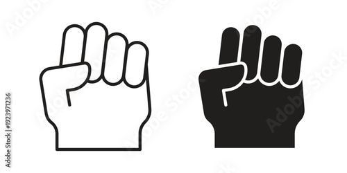 Rebellion icons suitable for infographics, websites and print media and interfaces. Line vector icon.