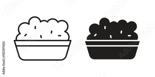 Risotto icons suitable for infographics, websites and print media and interfaces. Line vector icon.